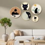 Wallity Yats-07 Conjunto de 5 cuadros decorativos multicolor